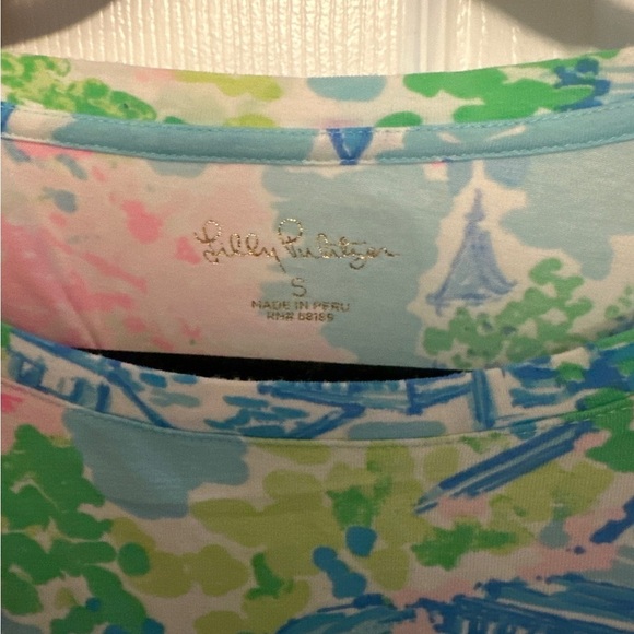 Lilly Pulitzer Pastel Graphic Top - Picture 3 of 3